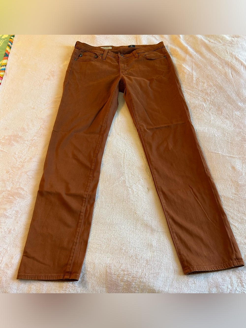 AG The Stilt cigarette Jean brown skinny pants size 30R soft stretch casual